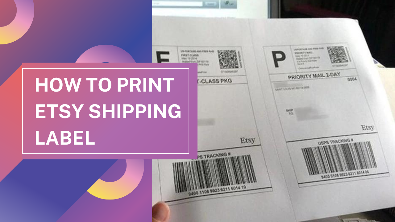 how to print etsy shipping label