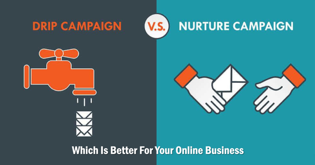 nurture campaign vs drip